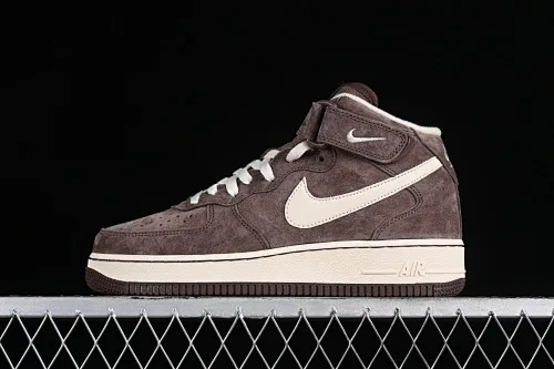 All categories Nk Air Force 1 Air Force series Nk Air Force 1 Mid Air Force mid-top Nk Air Force 1'07 Mid QS Brown Air Force One mid-top casual sneakers DM0107-200